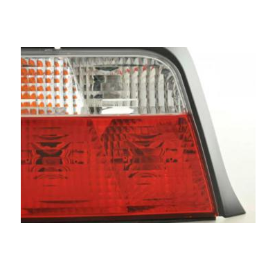 Kit De Pilotos Traseros Para Bmw Serie 3 Sedan Modelo E36  91-98 Rojo Blanco Fk Automotive