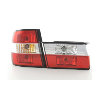 Kit De Pilotos Traseros Para Bmw Serie 5 Sedan Modelo E34  88-94 Color Claro Rojo Fk Automotive