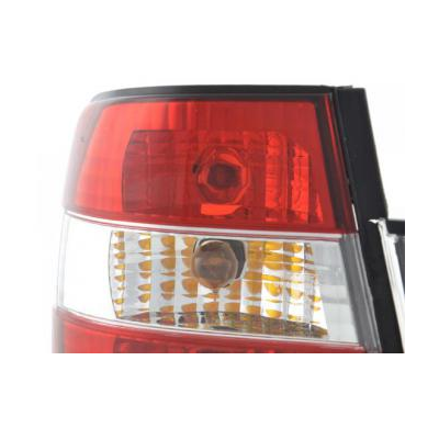 Kit De Pilotos Traseros Para Bmw Serie 5 Sedan Modelo E34  88-94 Color Claro Rojo Fk Automotive