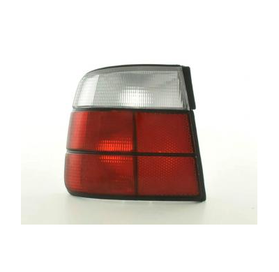 Kit De Pilotos Traseros Para Bmw Serie 5 Sedan Modelo E34  88-94 Blanco Rojo Fk Automotive