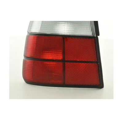 Kit De Pilotos Traseros Para Bmw Serie 5 Sedan Modelo E34  88-94 Blanco Rojo Fk Automotive