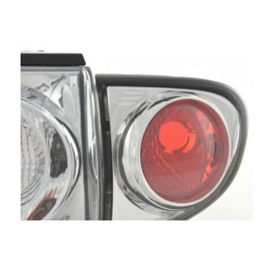 Kit De Pilotos Traseros Para Ford Escort Modelo Mk6  95- Cromado Fk Automotive