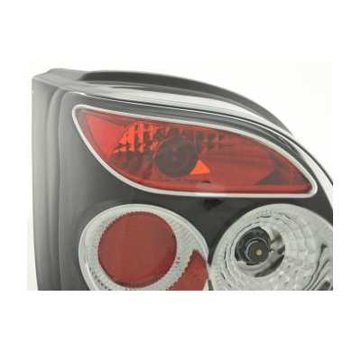 Kit De Pilotos Traseros Para Ford Fiesta 3-Ptas. Modelo Mk3  92-95 Negro Fk Automotive