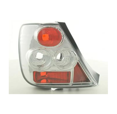 Kit De Pilotos Traseros Para Honda Civic 3 Ptas.  02 -04 Cromado Fk Automotive