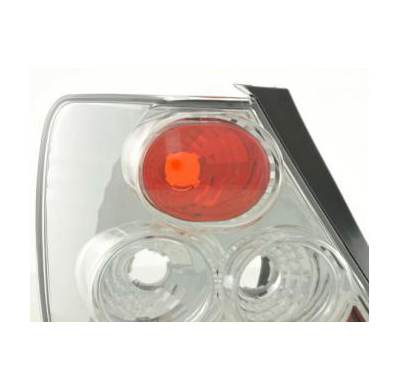 Kit De Pilotos Traseros Para Honda Civic 3 Ptas.  02 -04 Cromado Fk Automotive