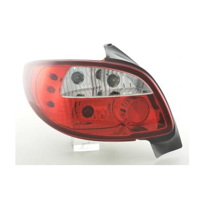 Kit De Pilotos Traseros Para Peugeot 206 Modelo 2***  98-05 Color Claro Rojo Fk Automotive