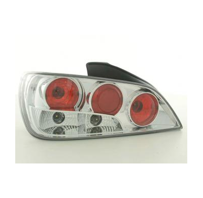 Kit De Pilotos Traseros Para Peugeot 406 4-Ptas. Modelo 8***  95-98 Negrocromado Fk Automotive