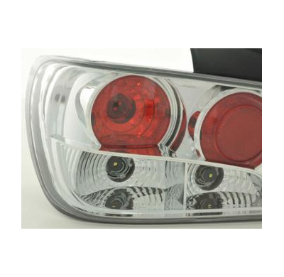 Kit De Pilotos Traseros Para Peugeot 406 4-Ptas. Modelo 8***  95-98 Negrocromado Fk Automotive