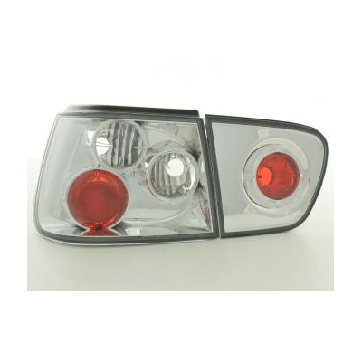 Kit De Pilotos Traseros Para Seat Ibiza Modelo 6k  99-02 Cromado Fk Automotive