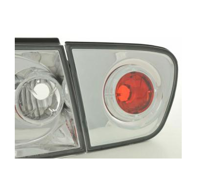 Kit De Pilotos Traseros Para Seat Ibiza Modelo 6k  99-02 Cromado Fk Automotive