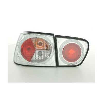 Kit De Pilotos Traseros Para Seat Ibiza Modelo 6k  97-02 Cromado Fk Automotive