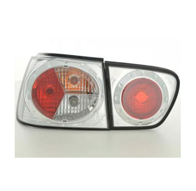 Kit De Pilotos Traseros Para Seat Ibiza Modelo 6k  97-02 Cromado Fk Automotive