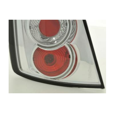 Kit De Pilotos Traseros Para Skoda Fabia Modelo 6y  99-07 Cromado Fk Automotive