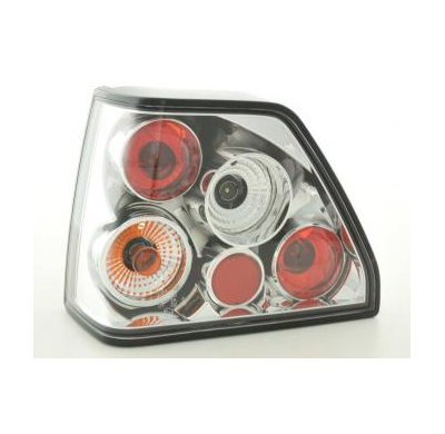 Kit De Pilotos Traseros Para Vw Golf 2 Modelo 19e  83-92 Cromado Fk Automotive