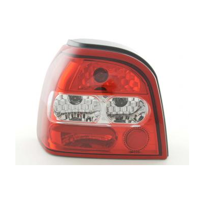 Kit De Pilotos Traseros Para Vw Golf 3 Modelo 1hxo  92-97 Blanco Rojo Fk Automotive