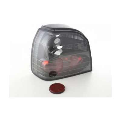 Kit De Pilotos Traseros Para Vw Golf 3 Modelo 1hxo  92-97 Negro Cromado Fk Automotive