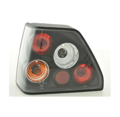 Kit De Pilotos Traseros Para Vw Golf 2 Modelo 19e  83-92 Negro Fk Automotive