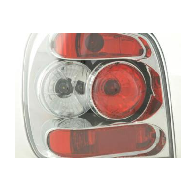 Kit De Pilotos Traseros Para Vw Polo Modelo 6n  94-99 Cromado Fk Automotive