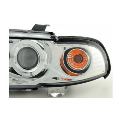 Faros Delanteros Set Angel Eyes Audi A4 Modelo B5  99-01 Cromado Fk Automotive