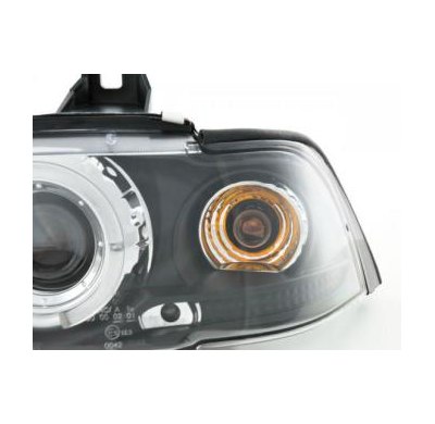 Faros Delanteros Set Angel Eyes Bmw Serie 3 Coupe Modelo E36  92-98 Negro Fk Automotive