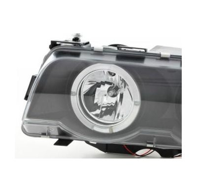Faros Delanteros Set Angel Eyes Bmw Serie 7 Modelo E38  97-02 Negro Fk Automotive