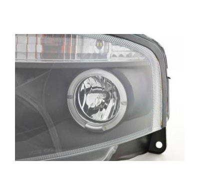 Faros Delanteros Set Angel Eyes Citroen C3  02- Negro Fk Automotive
