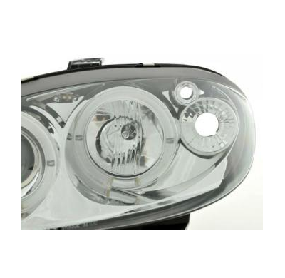 Faros Delanteros Set Angel Eyes Citroen Saxo  00-02 Cromado Fk Automotive