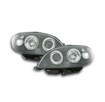 Faros Delanteros Set Angel Eyes Citroen Saxo  00-02 Negro Fk Automotive