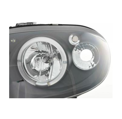 Faros Delanteros Set Angel Eyes Citroen Saxo  00-02 Negro Fk Automotive