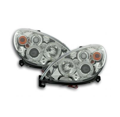 Faros Delanteros Set Angel Eyes Citroen Xsara Modelo N7  00-05 Cromado Fk Automotive