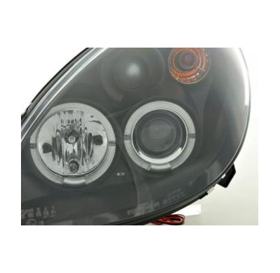 Faros Delanteros Set Angel Eyes Citroen Xsara Modelo N7  00-05 Negro Fk Automotive