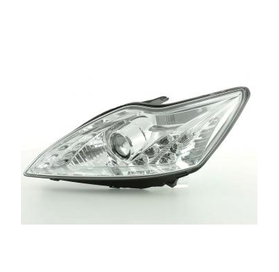 Faros Delanteros Set Angel Eyes Ford Focus 2 Modelo C307  08-10, Cromado Fk Automotive