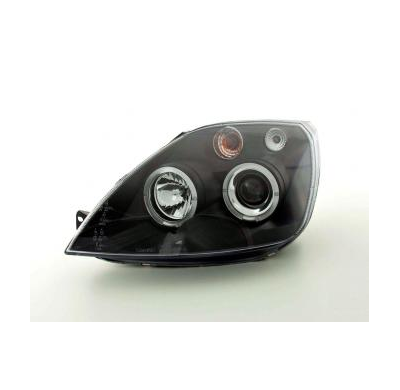 Faros Delanteros Set Angel Eyes Ford Fiesta Modelo Mk6  03-07 Negro Fk Automotive