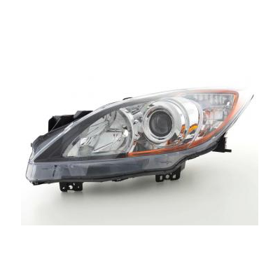 Faro De Recambio Lado Izquierdo Para Mazda 3 (Bl) 09-, Negro Fk Automotive