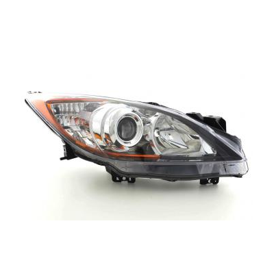 Faro De Recambio Lado Derecho Para Mazda 3 (Bl) 09-, Negro Fk Automotive