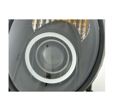 Faros Delanteros Set Angel Eyes Mercedes Clk Modelo W208  98-02 Negro Fk Automotive