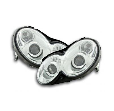 Faros Delanteros Set  Mercedes-Benz Clk 209  03-08, Cromado Fk Automotive