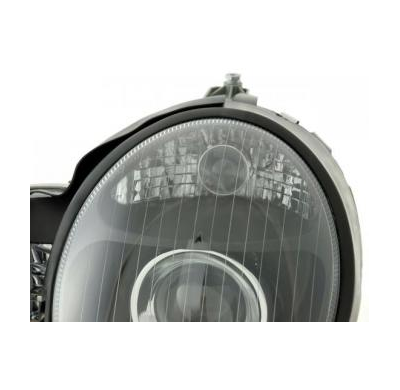 Faros Delanteros Set Angel Eyes Mercedes Benz Clase E Modelo W210 Negro Fk Automotive