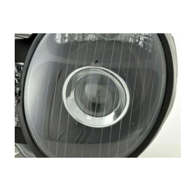 Faros Delanteros Set Angel Eyes Mercedes Benz Clase E Modelo W210 Negro Fk Automotive
