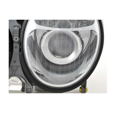 Faros Delanteros Set Angel Eyes Mercedes Benz Clase E Modelo W210 Cromado Fk Automotive