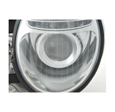 Faros Delanteros Set Angel Eyes Mercedes Benz Clase E Modelo W210  95-98 Cromado Fk Automotive