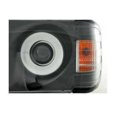 Faros Delanteros Set Angel Eyes Mercedes-Benz Clase E Modelo W124  85-93 Negro Fk Automotive