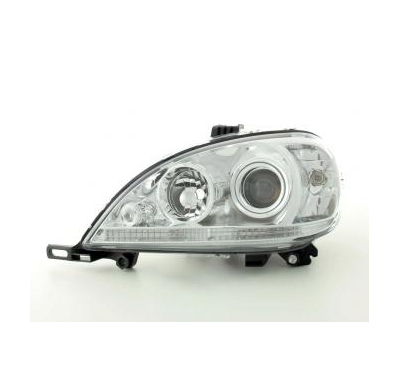 Faros Delanteros Set Angel Eyes Mercedes Benz M-Klasse Modelo W163  01-04 Cromado Fk Automotive