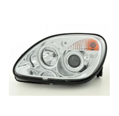 Faros Delanteros Set Angel Eyes Mercedes Benz Slk Modelo R170  96-97 / 01-02 Cromado Fk Automotive