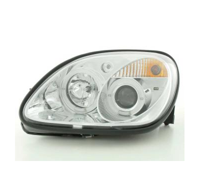 Faros Delanteros Set Angel Eyes Mercedes Benz Slk Modelo R170  96-97 / 01-02 Cromado Fk Automotive
