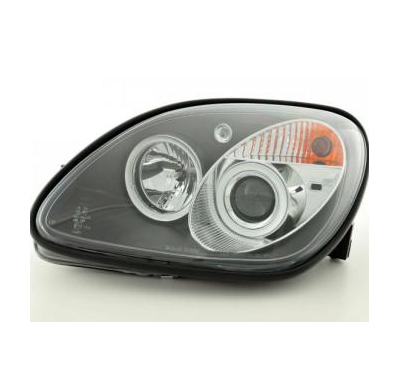 Faros Delanteros Set Angel Eyes Mercedes Benz Slk Modelo R170  96-97 / 01-02 Negro Fk Automotive