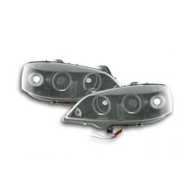 Faros Delanteros Set Angel Eyes Opel Astra Modelo G  98-03 Negro Fk Automotive