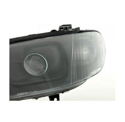 Faros Delanteros Set Angel Eyes Opel Omega Modelo B  99-03 Negro Fk Automotive