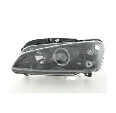 Faros Delanteros Set Angel Eyes Peugeot 106  96-03 Negro Fk Automotive
