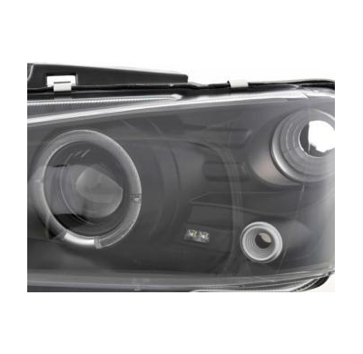 Faros Delanteros Set Angel Eyes Peugeot 106  96-03 Negro Fk Automotive